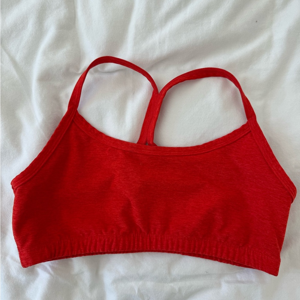 Red Beyond Yoga Racerback Bra Top